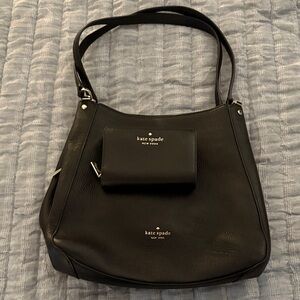 Kate Spade Classic Black Shoulder Bag w/ Wallet